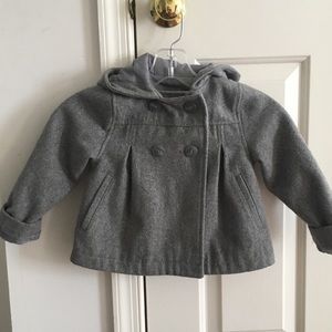 Adorable 4T gray peacoat